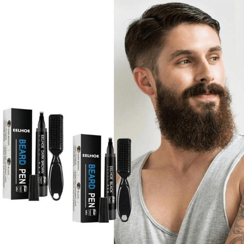 Kit de pluma estilográfica para barba resistente al agua