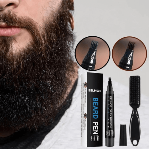 Kit de pluma estilográfica para barba resistente al agua