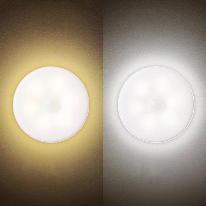 Luz nocturna LED de inducción humana inteligente 1+1 GRATIS