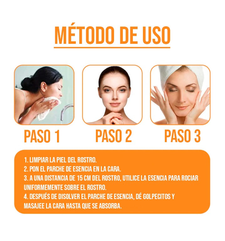 10 Piezas de mascarilla facial de colágeno + Masajeador Facial